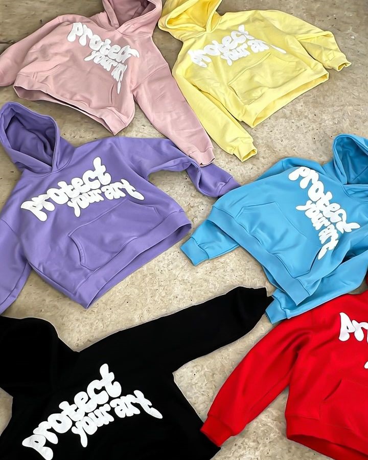High Quality Wholesale Streetwear Graphic Sweatshirt Custom Logo Drop Shoulder Heavy Puff Print Cotton Plain Blank Zip Up Hoodie