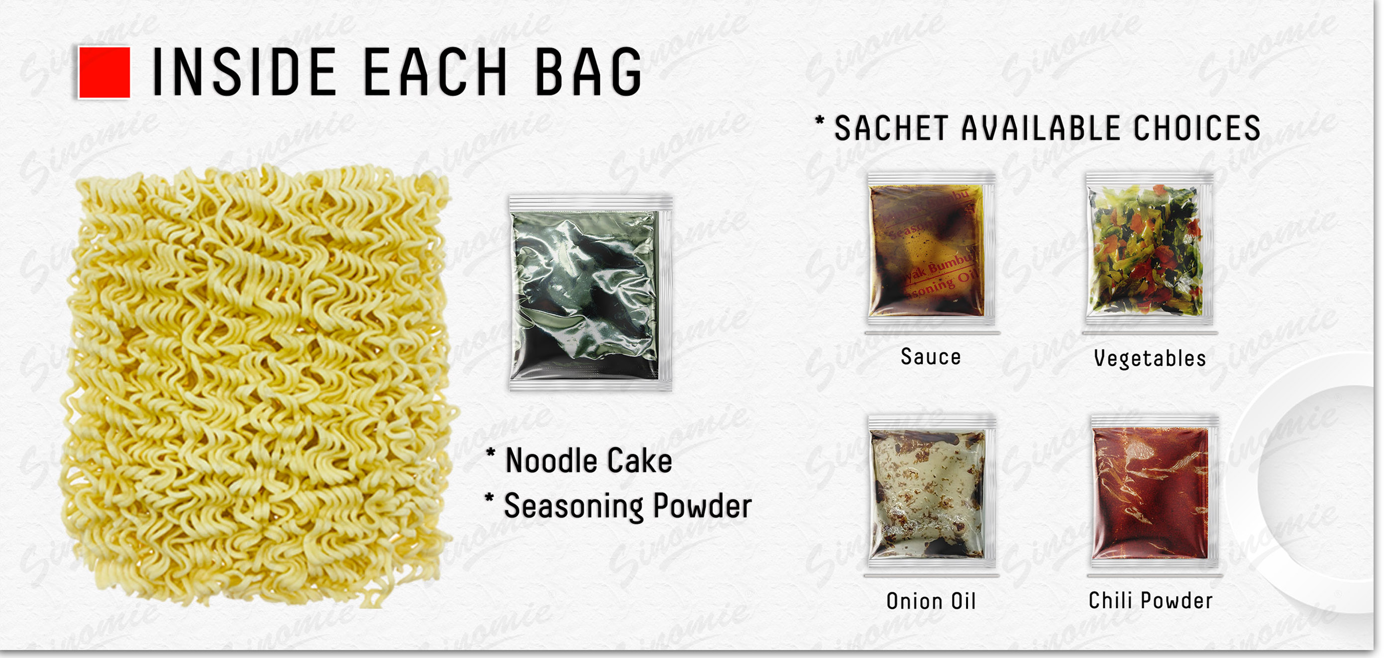 Wholesale Chinese Bag & 5PCS Package Oem Health All Flavor Instant Noodles