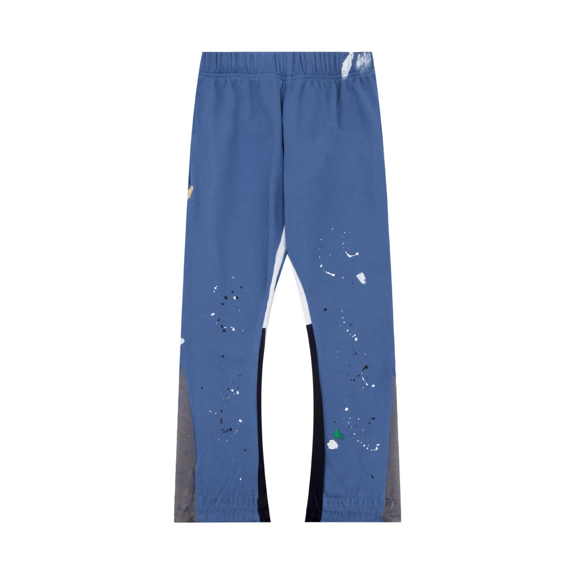 Premium Patchwork Galleries Waistband Men's Pants Trousers: High Quality Casual Flared Jogger Track Stacked Sweatpants