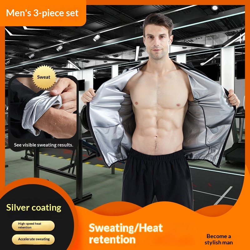 LVS Cross-border Special Men's Sports Running Fitness Windproof Solid Bomber Jacket Breathable Weight Reduction Heat Sweat
