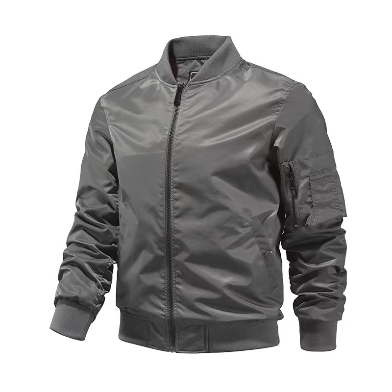 Custom Plus Size Fashion Men's Jackets Casual Waterproof Blank Golf Lightweight Windbreaker Bomber Jacket for Men