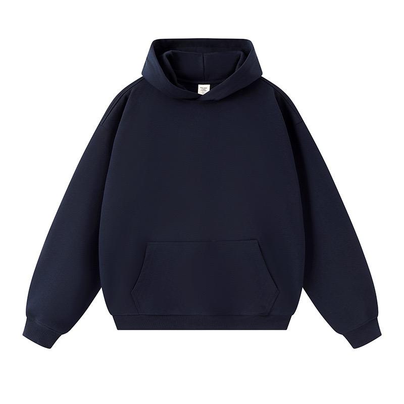 High Quality Men's Cotton Heavyweight Hoodie Unisex Oversized Pullover Custom Logo Blank Sweatshirt