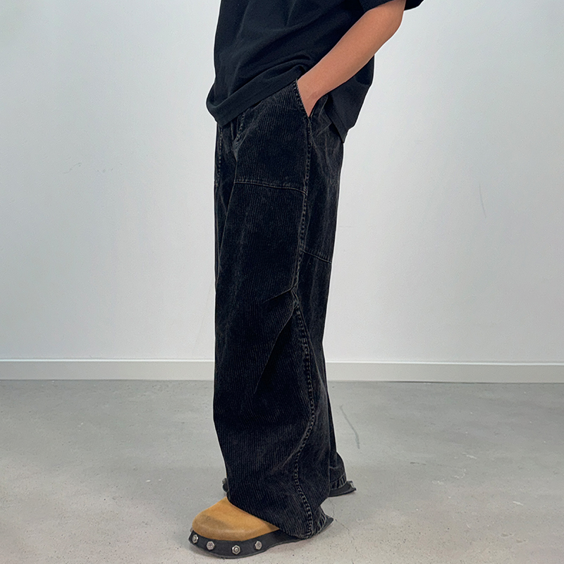 Men'S Stylish Custom Pants Cargo Baggy Cotton Corduroy Pants Men Casual Pants