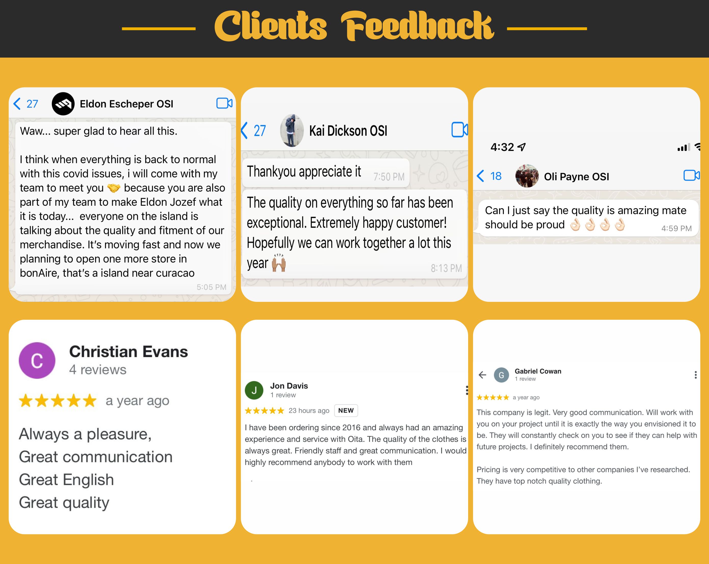 Client Testimonials and Feedback
