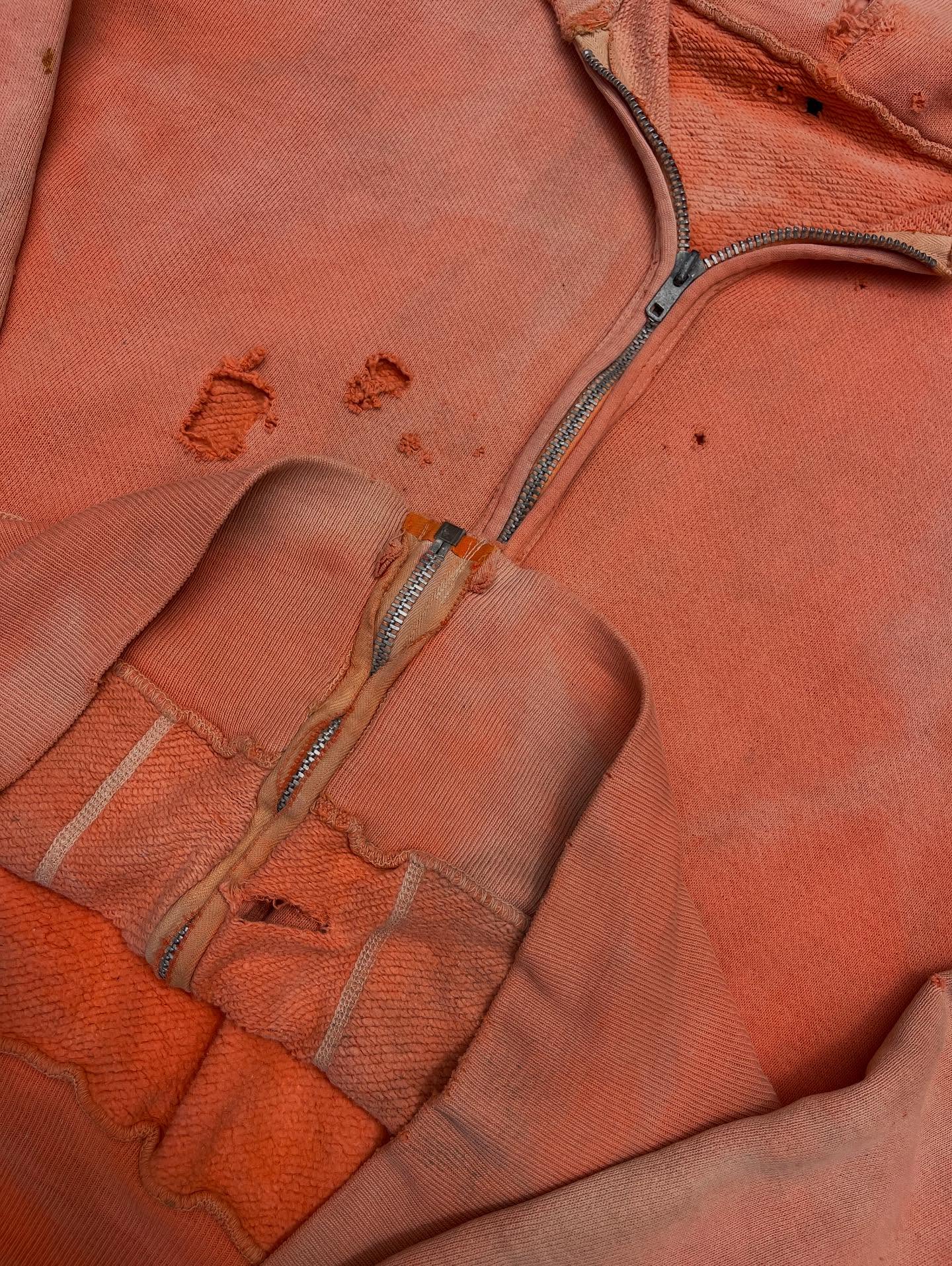 Hoodie Manufacturer Designer Custom High Quality Cotton French Terry Vintage Distressed Hoodies Acid Wash Zipper Hoodies for Men