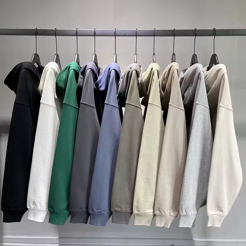 100% Cotton Thick Heavy French Terry High Quality Blank Oversized Streetwear Custom Logo Men's Hoodies