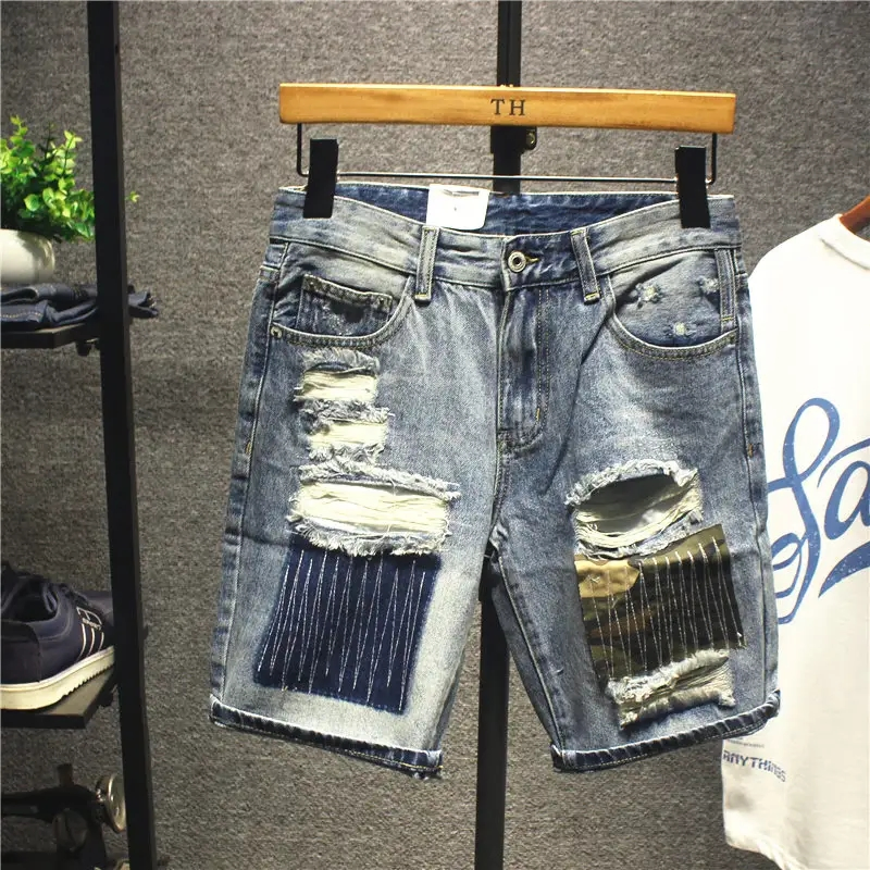 New Fashionable Men's Denim Shorts Casual Wear