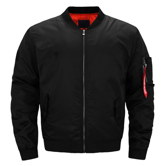 Winter Navy Blue Women Men Unisex Plain 100% Polyester Custom logo Bomber Jacket
