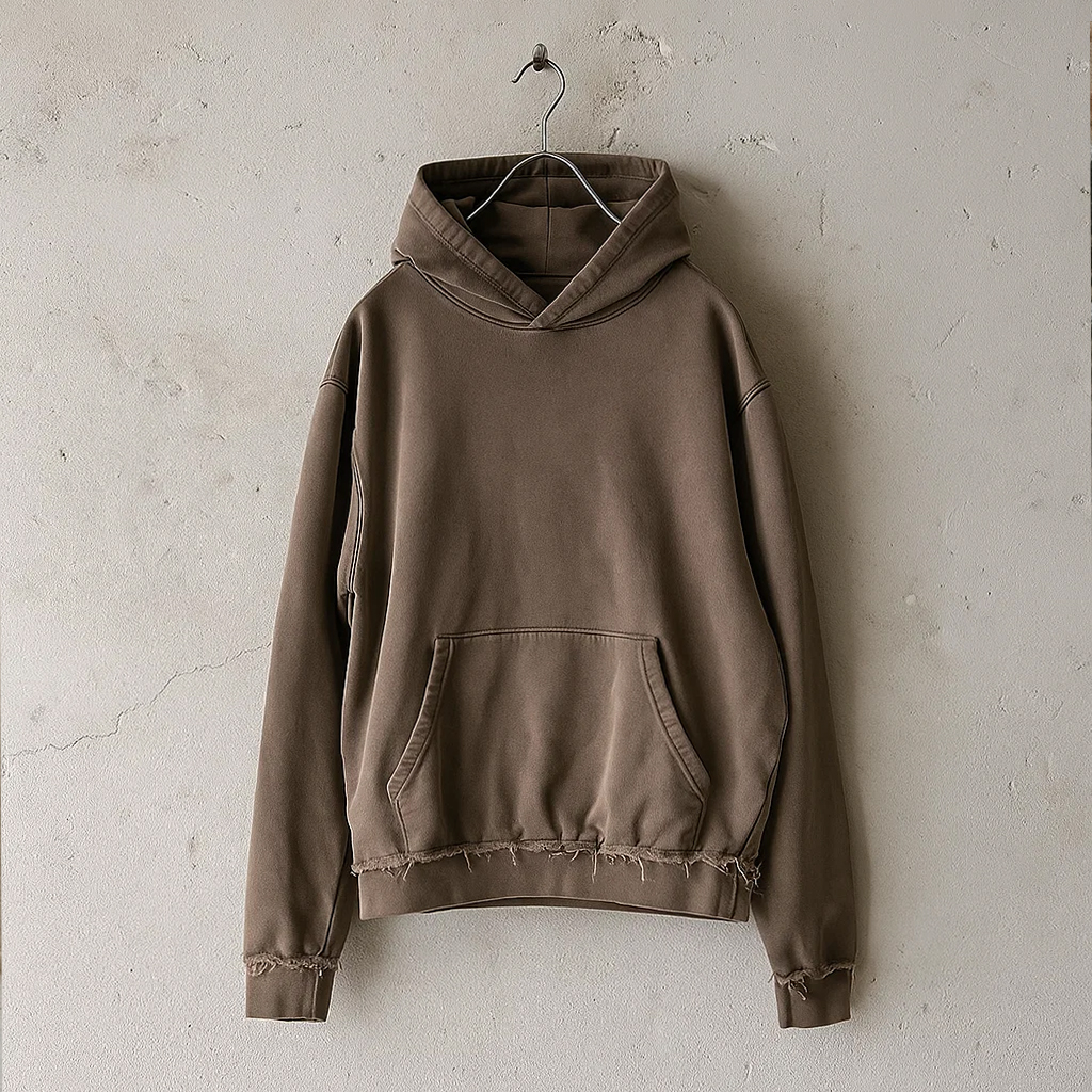 Heavyweight 400Gsm Plus Size Oversized Zip Up Hooded Custom Zipper Acid Wash Distressed Faded Vintage Washed Style Hoodie