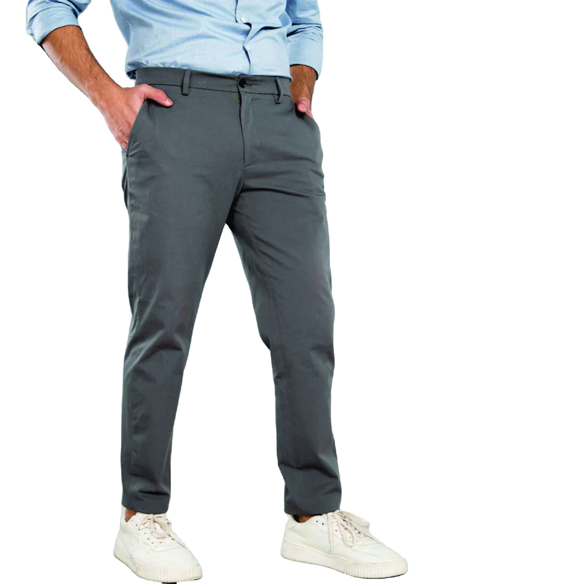New Arrival 2023 Chino Pants Mens Slim Wholesale Custom Men Casual Plain OEM Pockets Sea XXS China Technics Long Item Fly