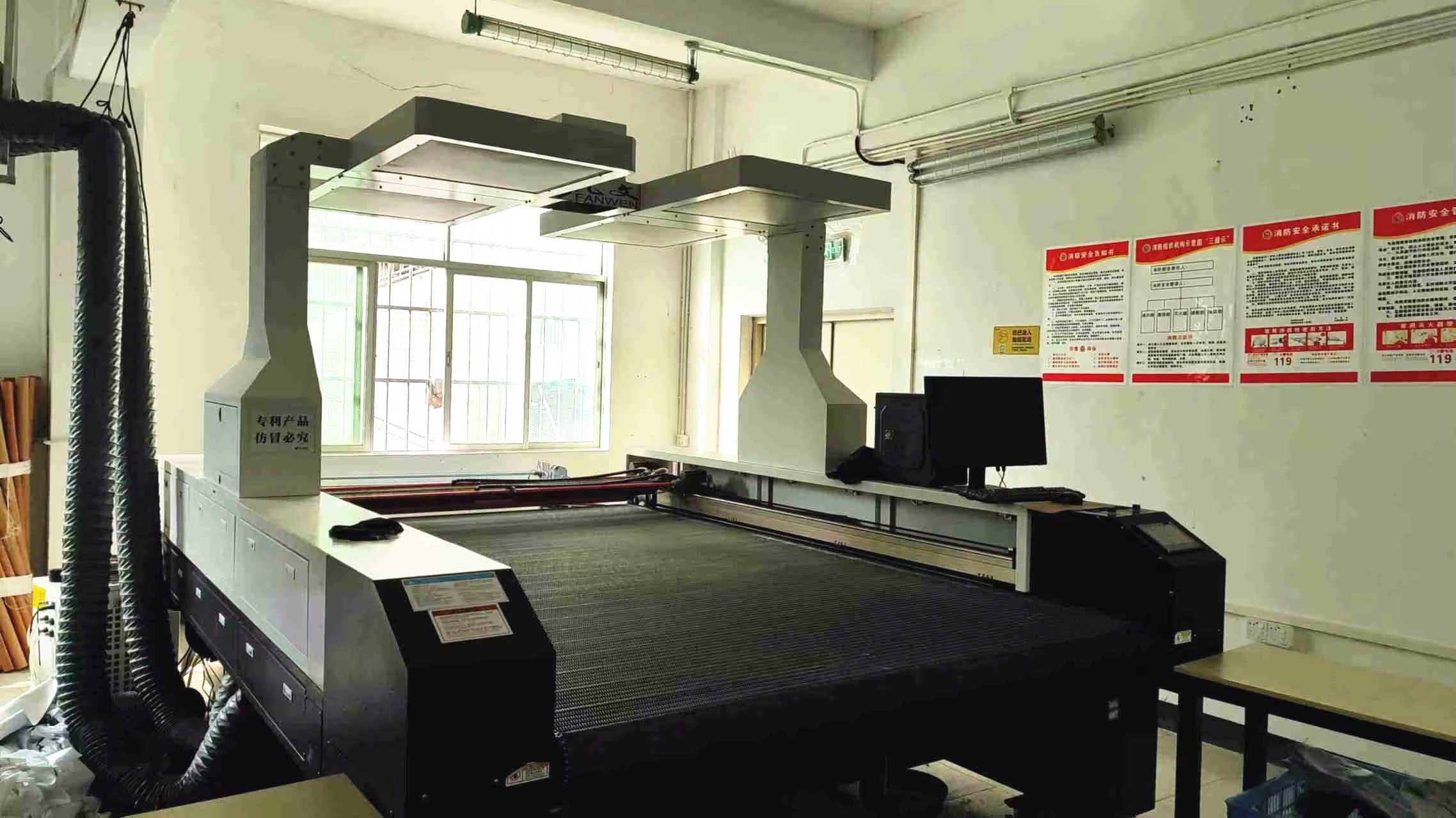 CNC laser cutting machine for precision fabric cutting at NovaFair