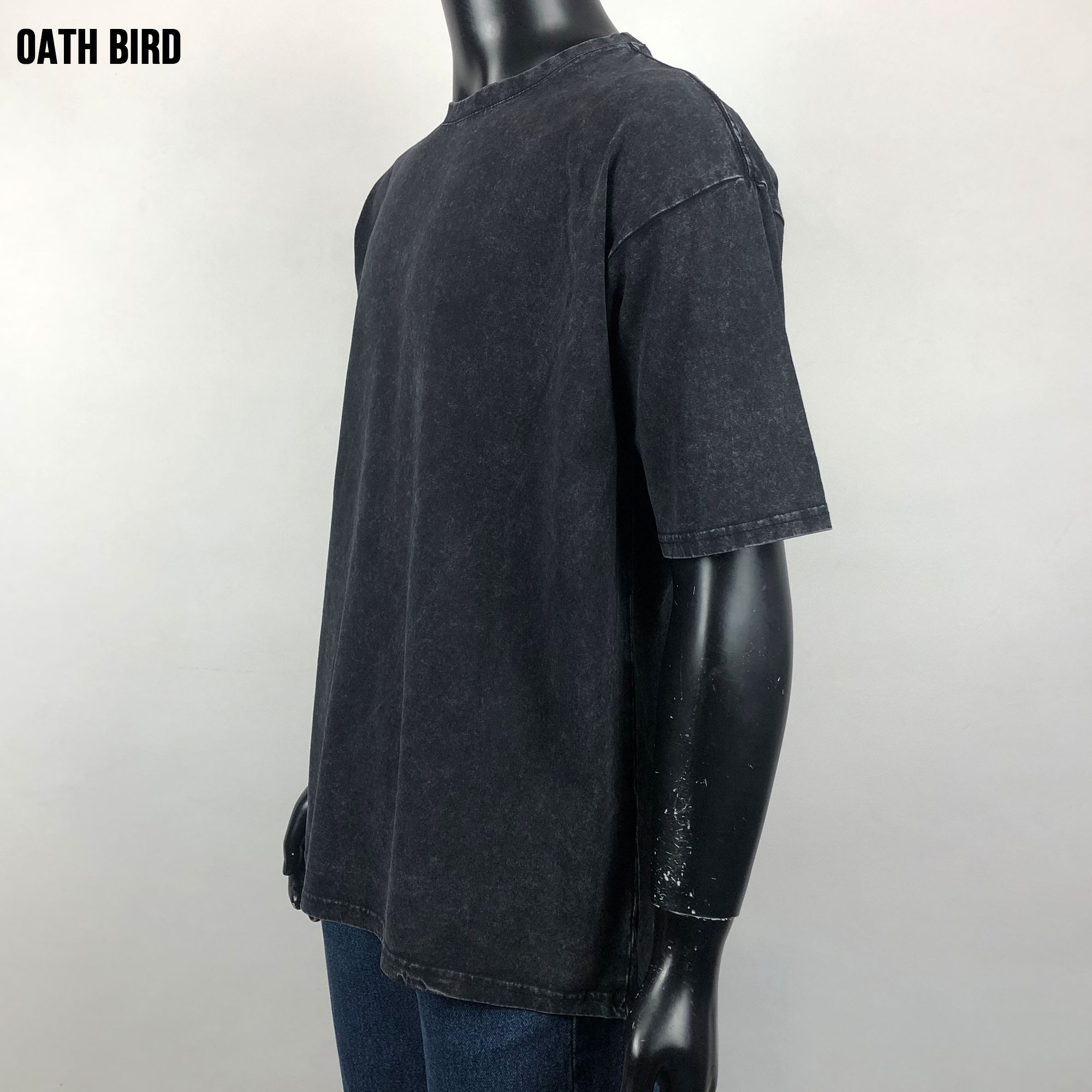 Wholesale Plain Blank Acid Washed Tshirt Streetwear Graphic Tees Plus Size Heavyweight T-Shirt Vintage Oversized T Shirt for Men