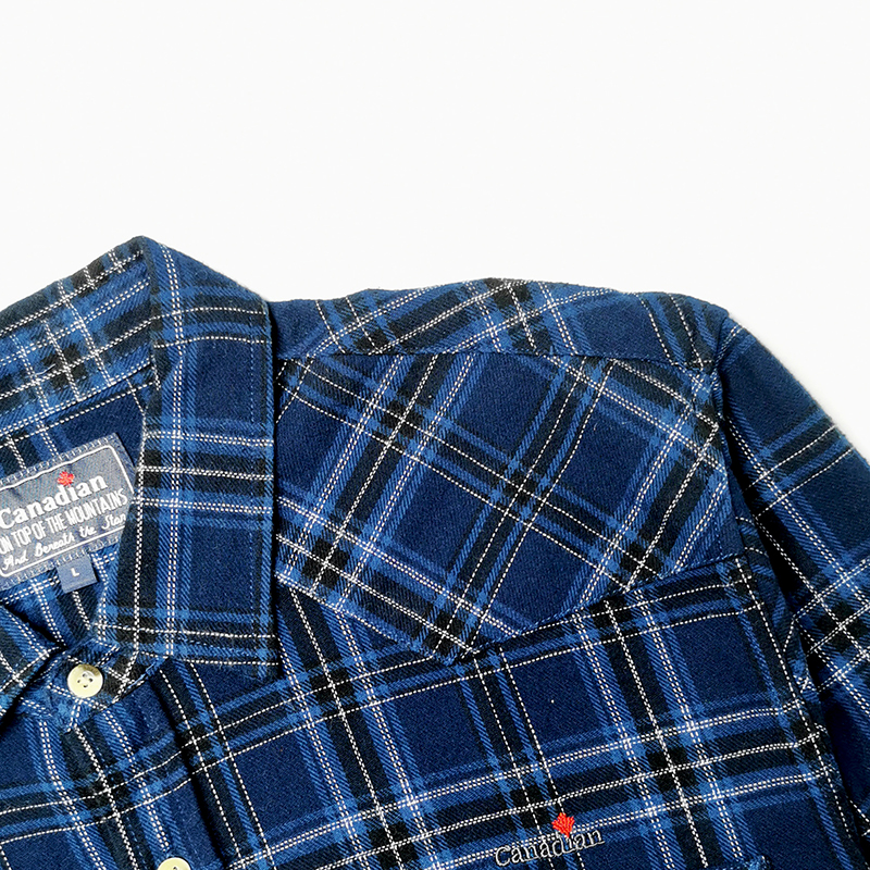 Factory Directly Provide Men Support Custom Two Pocket Plaid Flannel Shirt