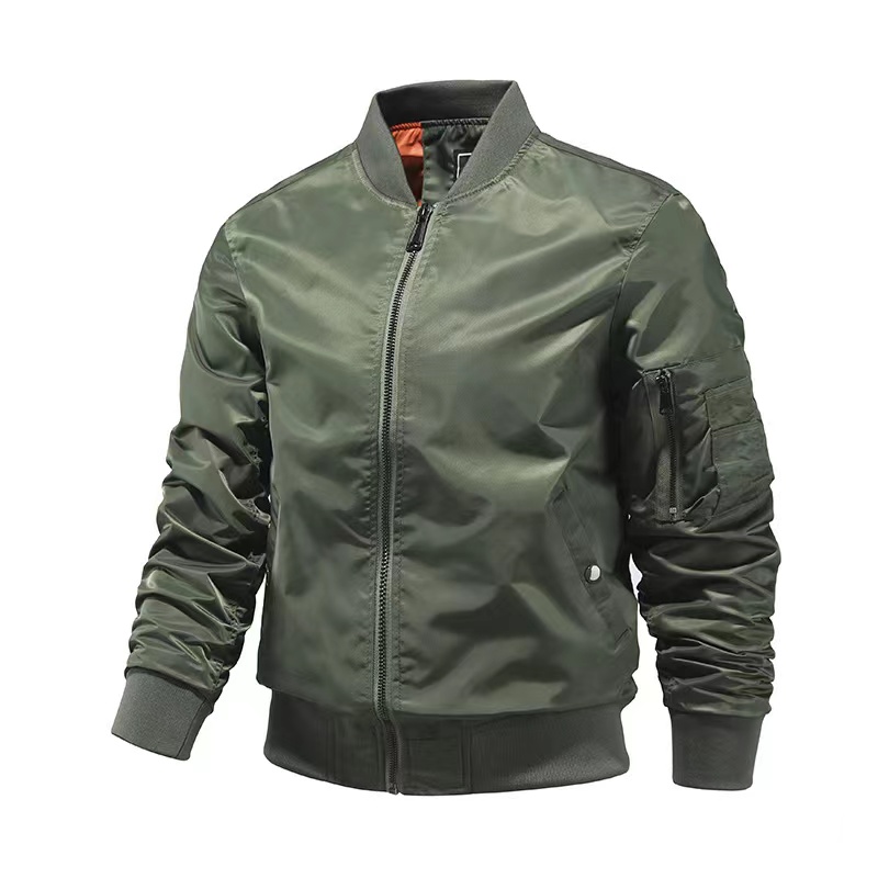 Custom Plus Size Fashion Men's Jackets Casual Waterproof Blank Golf Lightweight Windbreaker Bomber Jacket for Men
