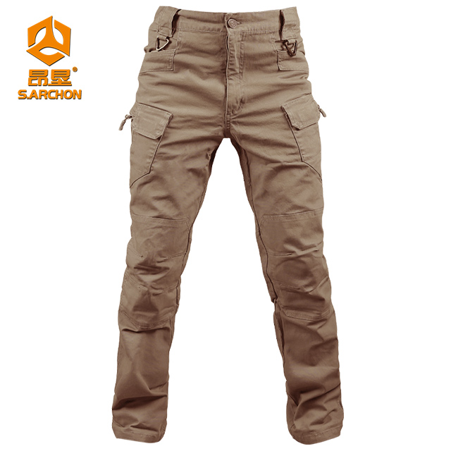 Tactical Pants Men's Slim Stretch Training Cargo Trousers Outdoor Multi-pocketed Clothing Factory Wholesale