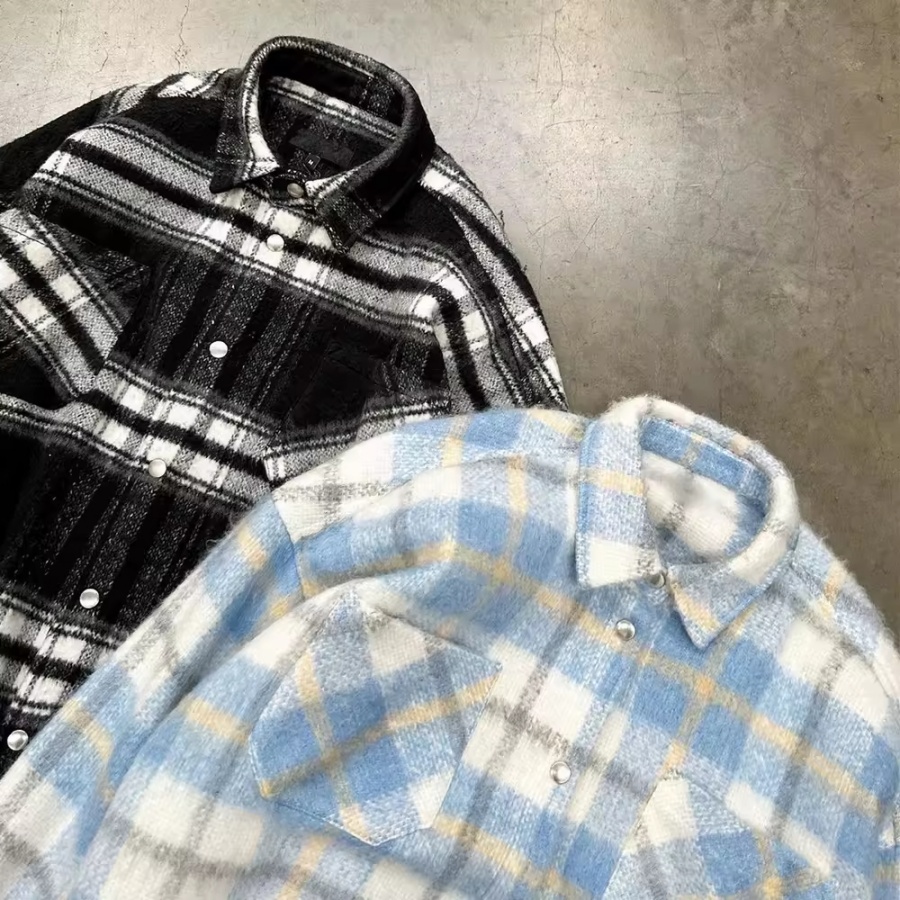 Custom Flannel Cotton Button Up Oversized Shirt Long Sleeve Plaid Fleece Flannel Shirt For Men