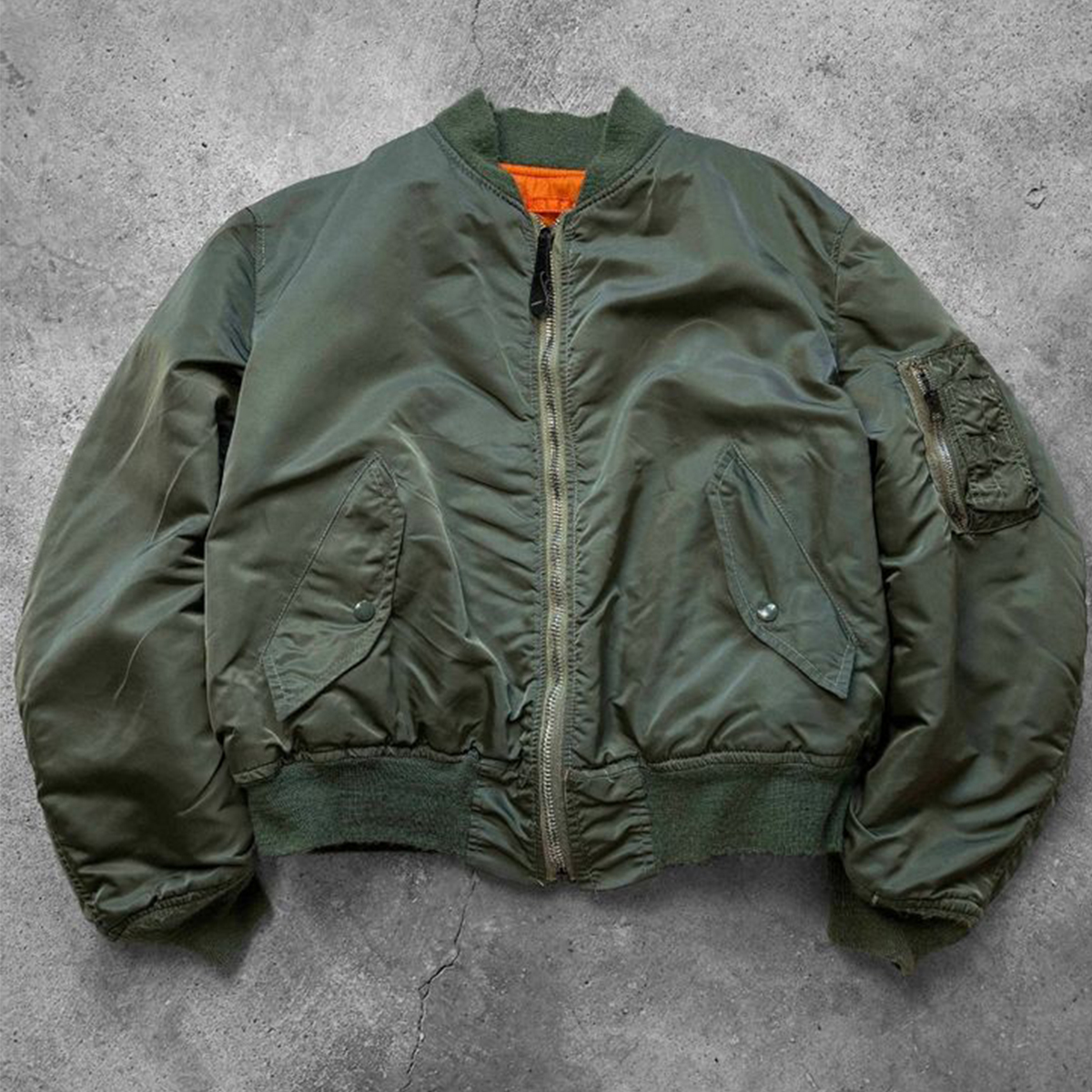 Mens Hooded Bomber Jacket Detail 6