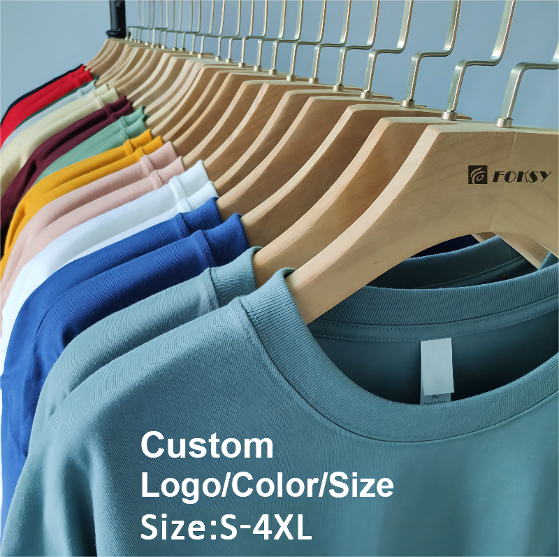 Graphic T Shirts 100% Cotton T Shirt Heavy Custom Plain 230g Oversized Plus Size Men's T-Shirts