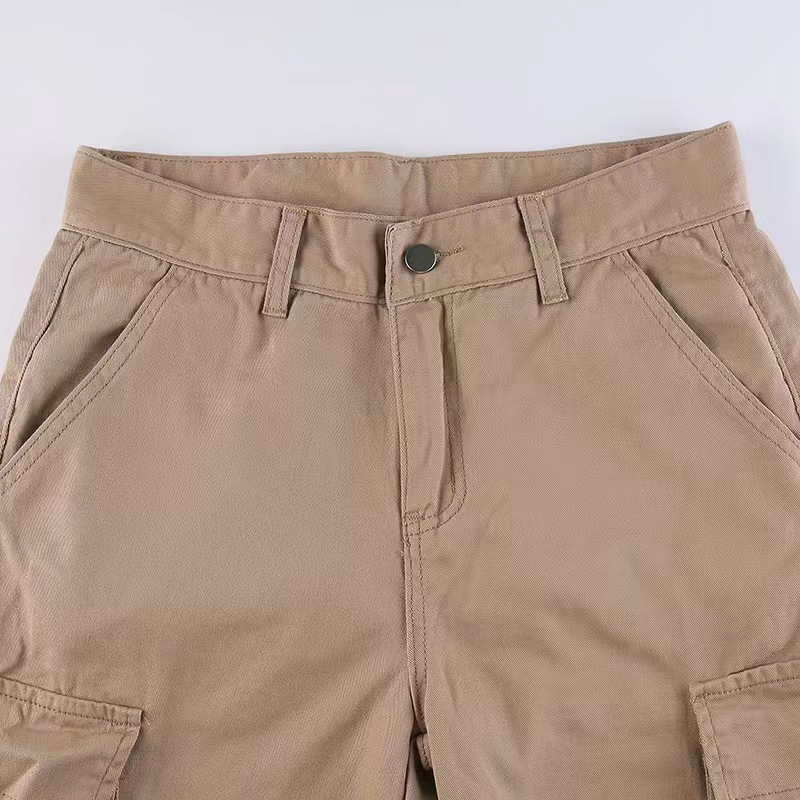 Wholesale Cargo Pants Ladies Casual Trouser Vintage Baggy Jeans Streetwear Women High Waisted Trousers With Pockets