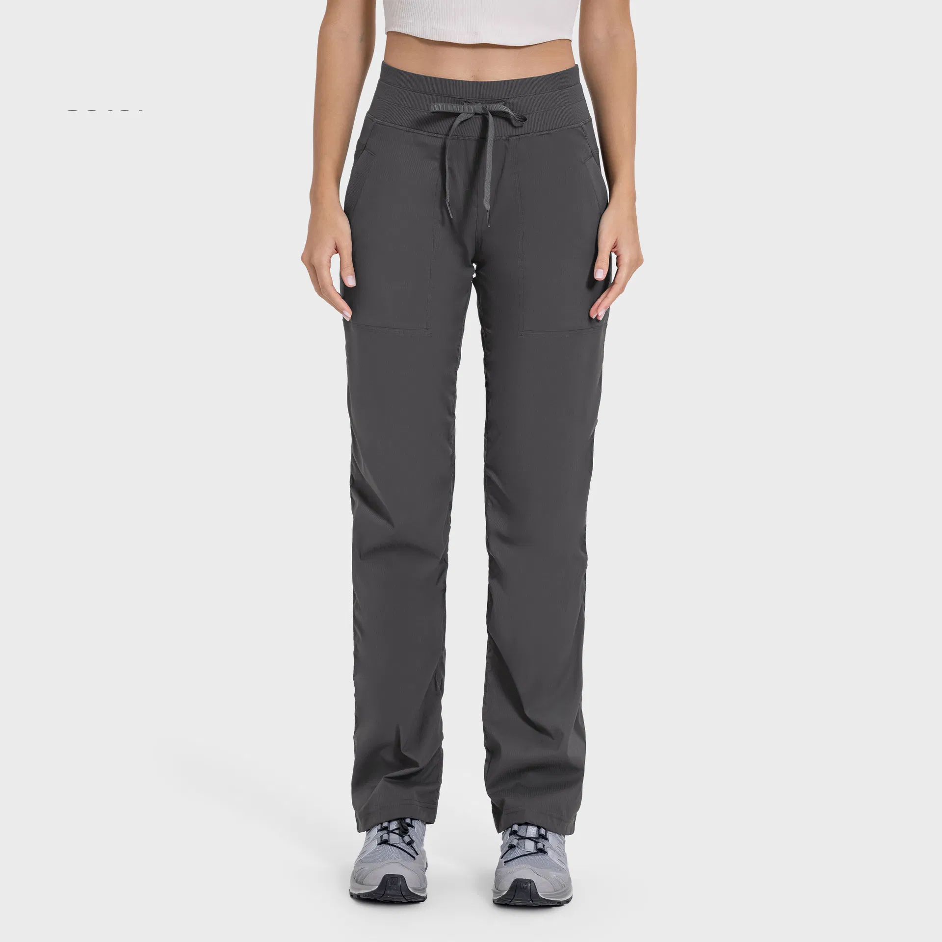 Women Baggy Track Pants Elastic Waist Wide Leg Jogger Sweatpants