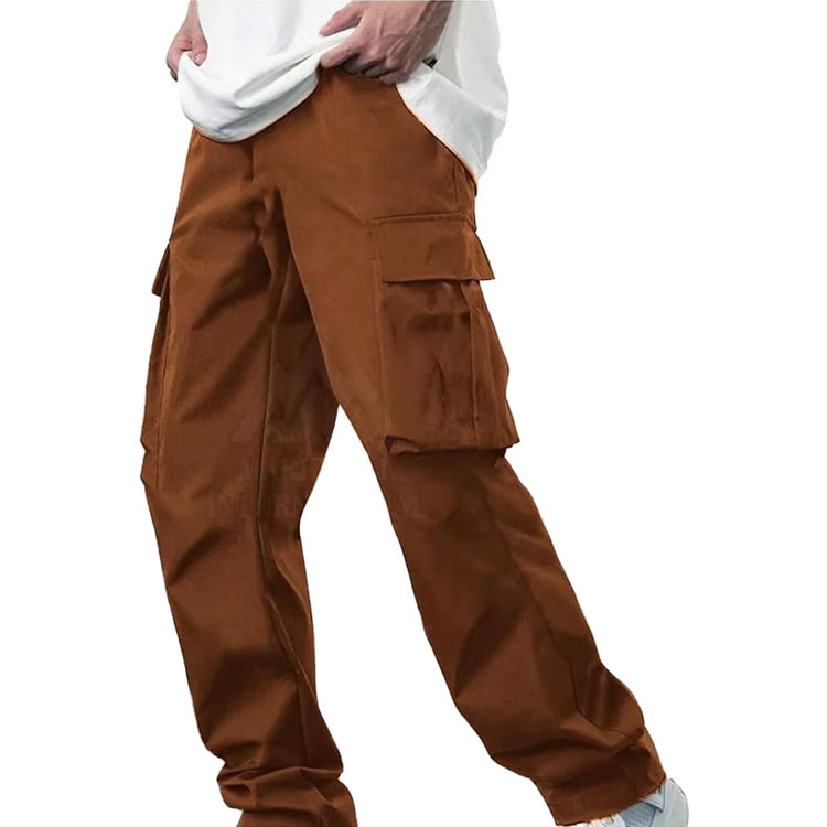 Men's Casual Cargo Joggers Lightweight Stretch Sweatpants for Hiking Workout Tactical Pants with Multi-Pockets Flat Front Style
