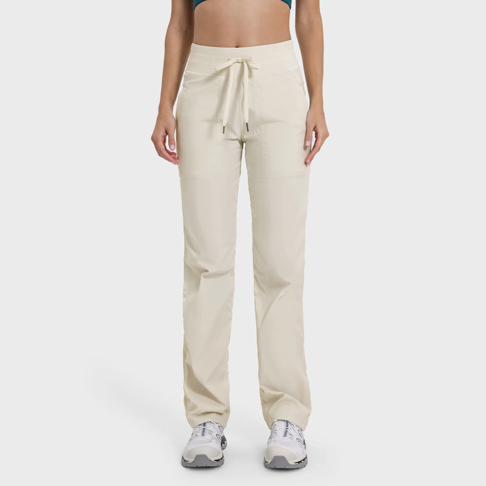 Women Baggy Track Pants Elastic Waist Wide Leg Jogger Sweatpants