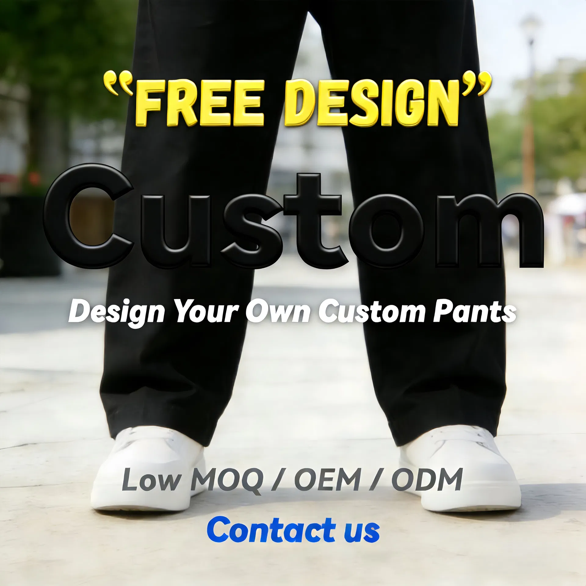 Premium Patchwork Galleries Waistband Men's Pants Trousers: High Quality Casual Flared Jogger Track Stacked Sweatpants