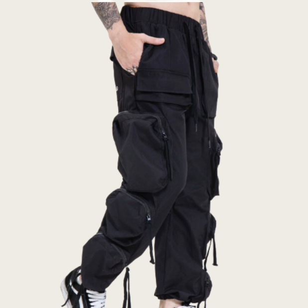 Factory Sale Men's Casual Sports Long Cargo Pants with Multi-Pockets Custom Color Work Trousers Straight Pattern