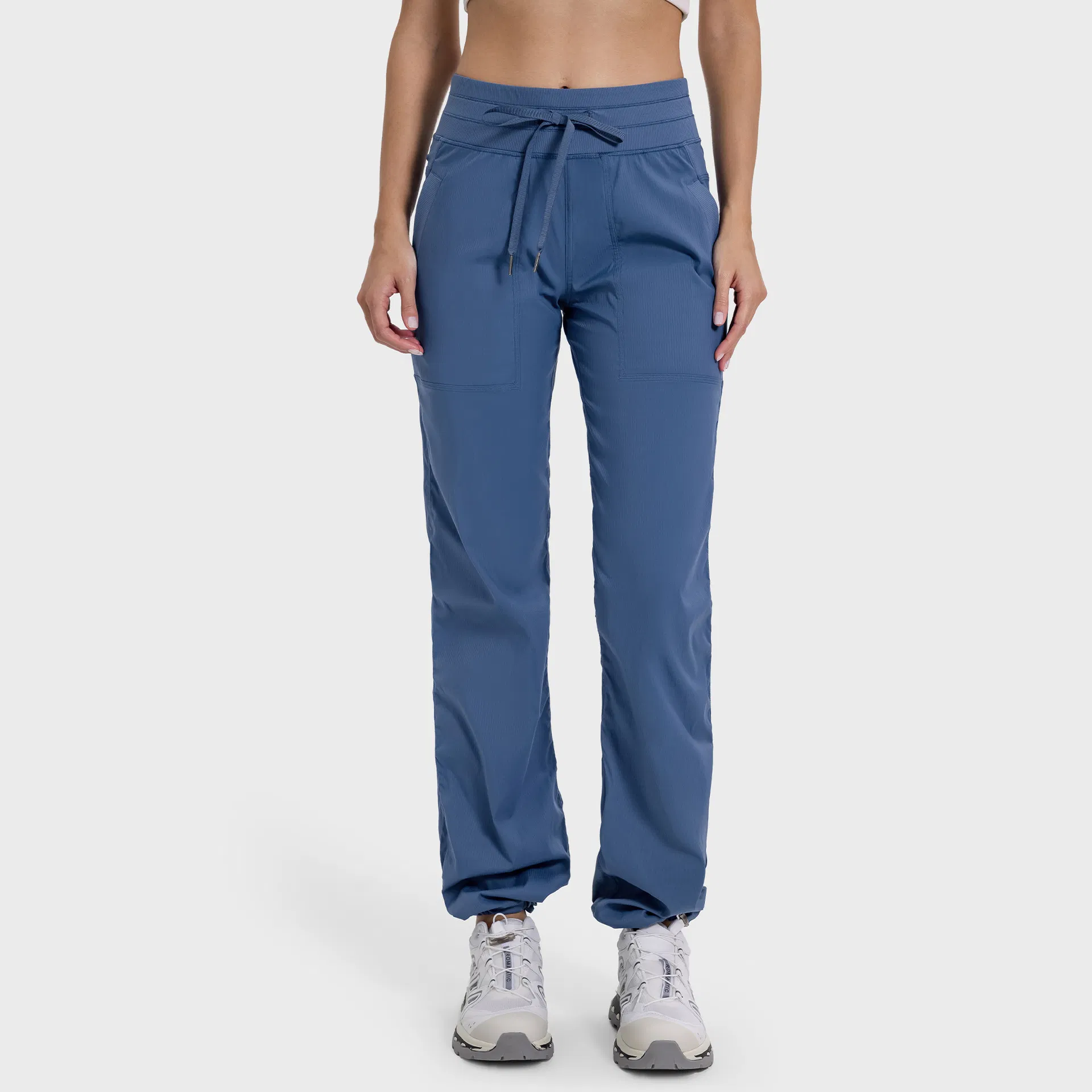 Women Baggy Track Pants Elastic Waist Wide Leg Jogger Sweatpants