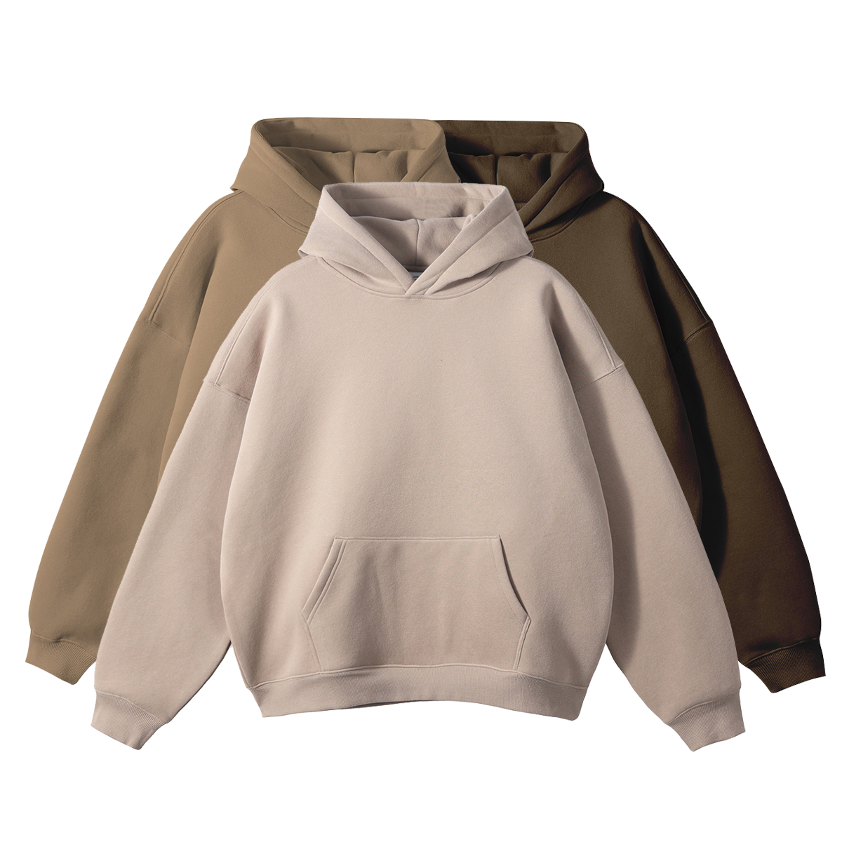 100% Cotton Hoodies Blank Thick Fleece Heavy Weight Oversized Hoodies Custom Print Logo Men's Hoodies &amp; Sweatshirts