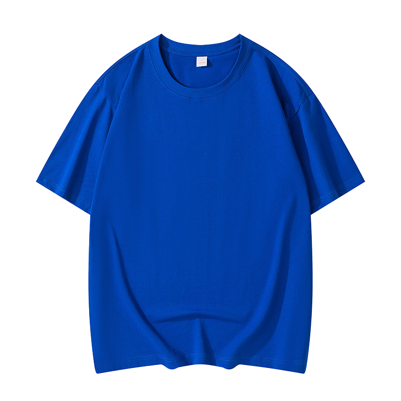 2025 High Quality Solid Color 100% Cotton Graphic Tees Unisex 210Gsm Blanks Printed Plain Round Neck T-Shirts Men