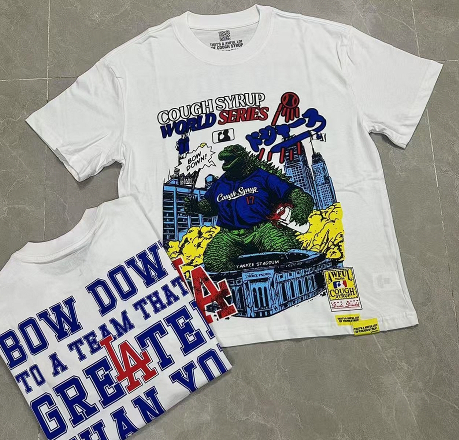2026 Summer New Arrival Men's Loose Woven Graphic T-Shirt Streetwear Print Crew Neck Short Sleeve Premium Cotton Daily Wear