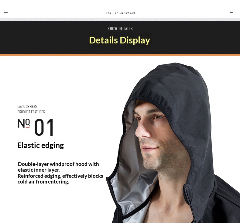 LVS Cross-border Special Men's Sports Running Fitness Windproof Solid Bomber Jacket Breathable Weight Reduction Heat Sweat