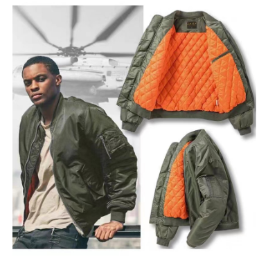 Punk Style Bomber Jacket Back View