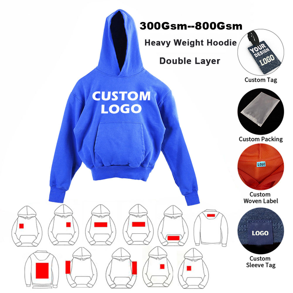 High Quality Custom Logo 1/4 Zip Pullover Men's Sweatshirt Embroidered Half-Zip Hoodie Print Casual Quarter Zip Fleece
