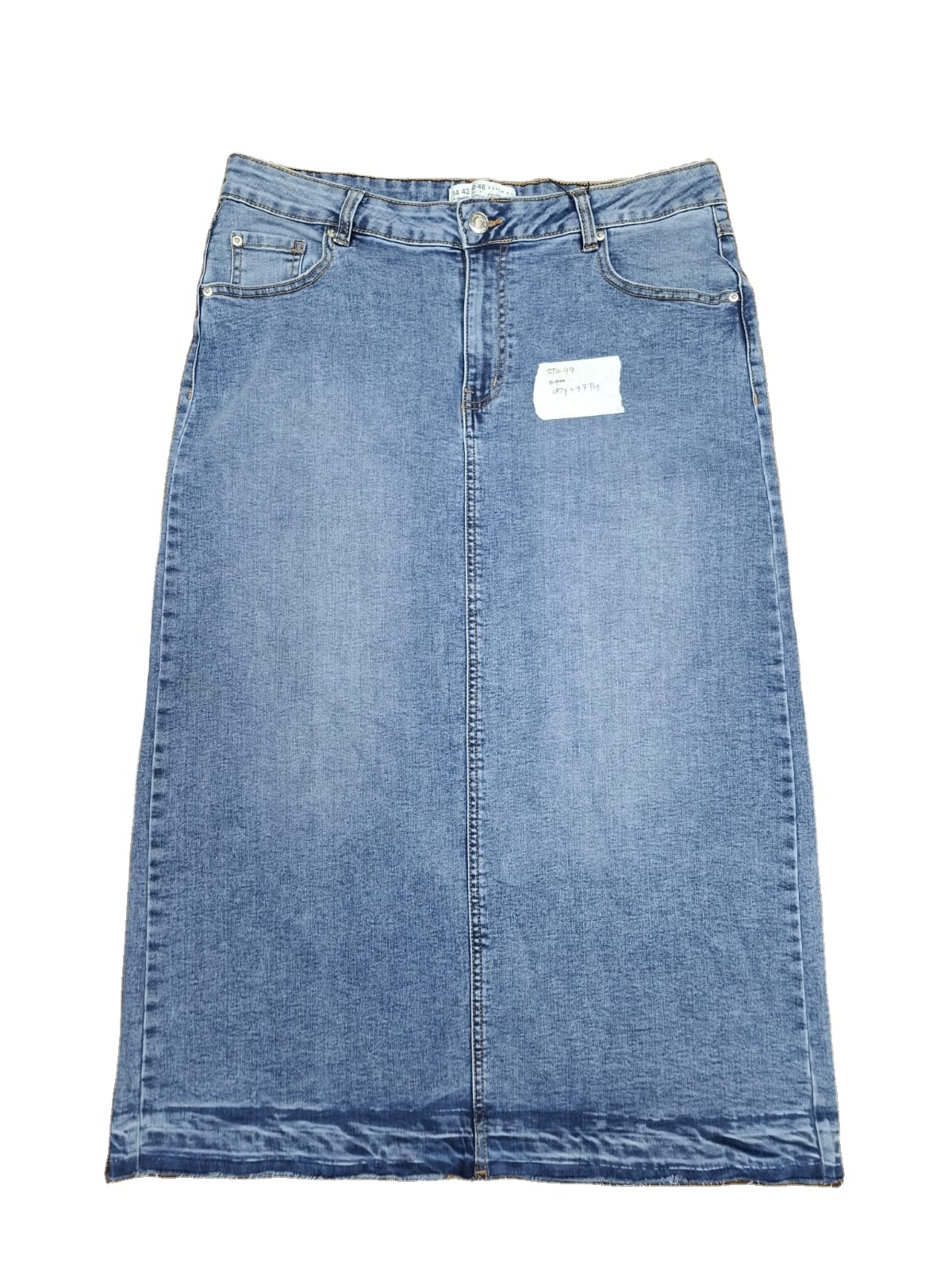 Bangladesh Ladies Denim Skirt Stock lot Factory Surplus Women Jeans Skirt Bulk Export Wholesale Ladies Denim Skirt