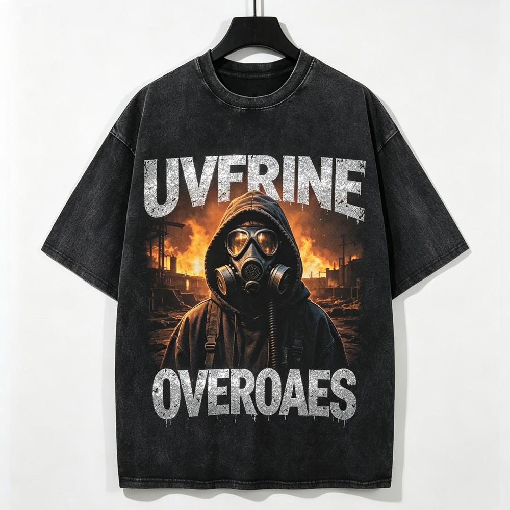 Oversize Tshirt Acid Wash T Shirt Custom Graphic Your Design Logo Plus Size Vintage T-shirt Blank Heavyweight Cotton for Men