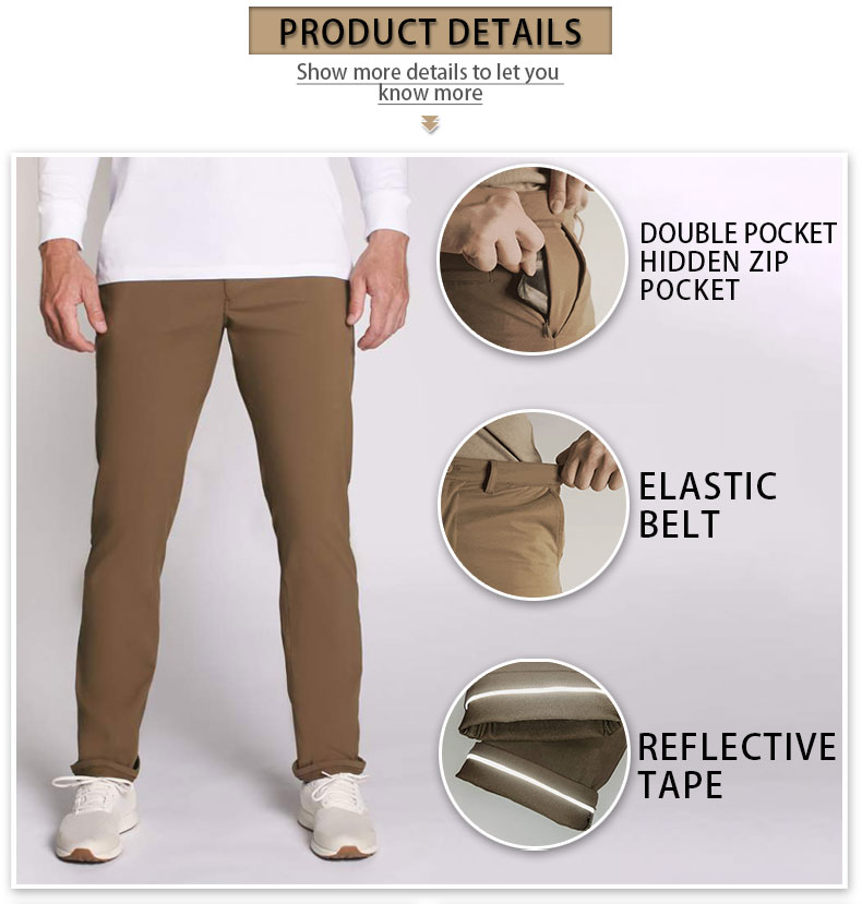 Custom Mens Khaki Chino Pants