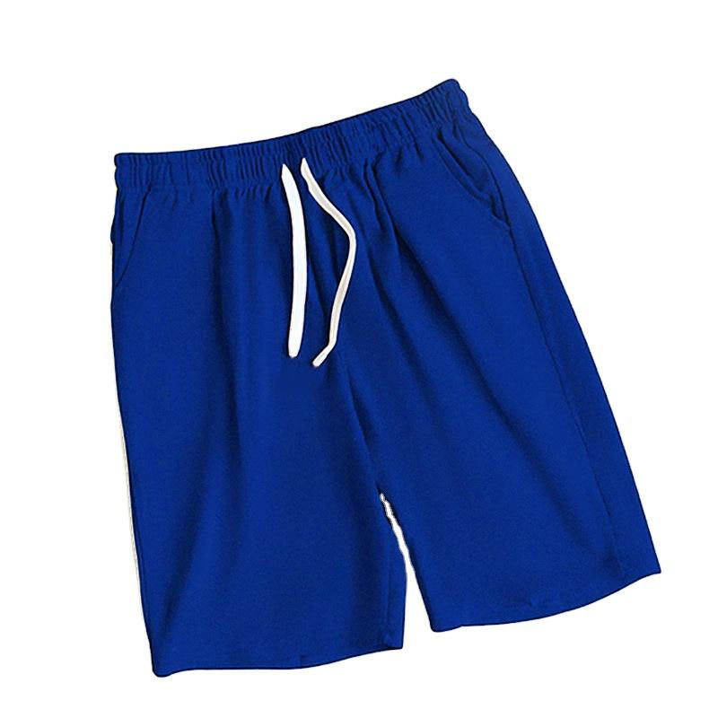 Custom Kids Drawstring Denim Shorts Summer Trendy Comfy Cotton Solid Knitted Denim Elastic Waist Shorts for Boys
