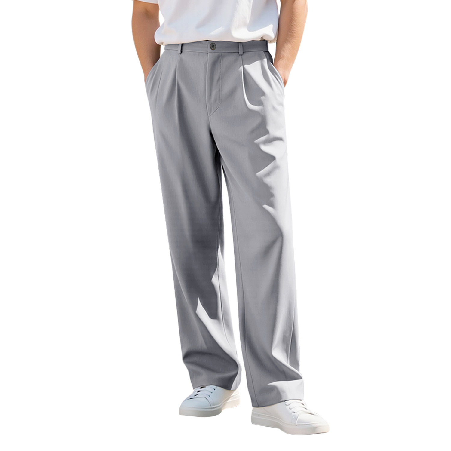 Gingtto HIgh Quality Baggy Straight Fit Chinos Wholesale Custom Logo Chino Pant Men