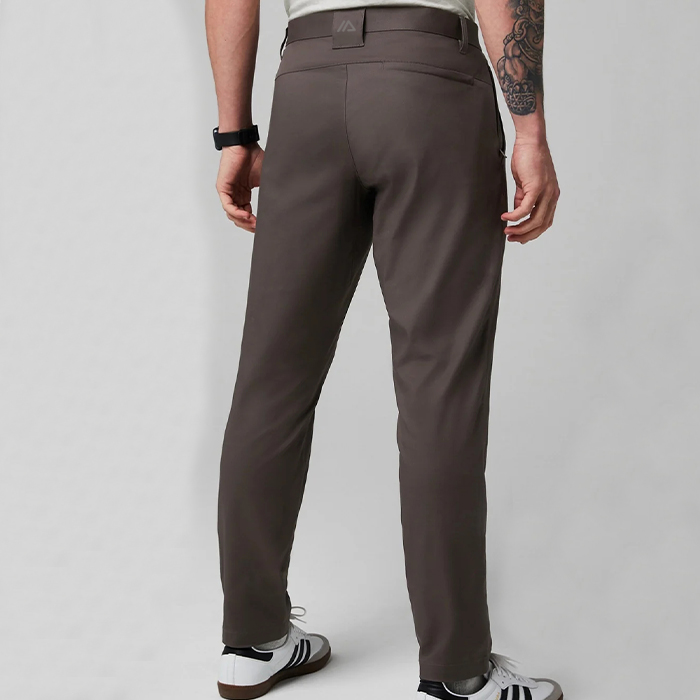 ZM-1399 High Waist Classic Fit Chino Pants Men Cotton Trousers Wrinkle Resistant Breathable Pants for Golf