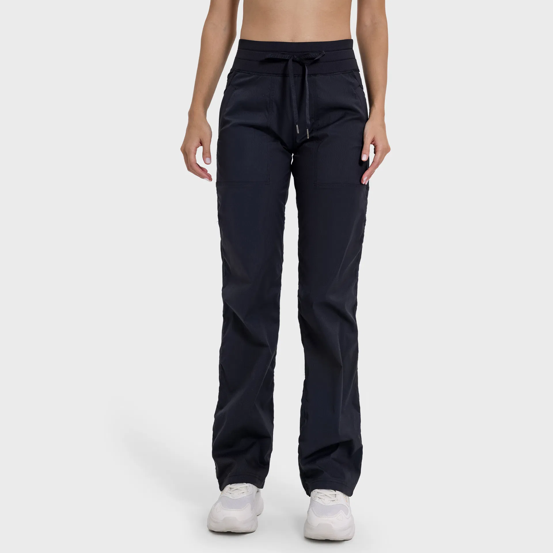 Women Baggy Track Pants Elastic Waist Wide Leg Jogger Sweatpants