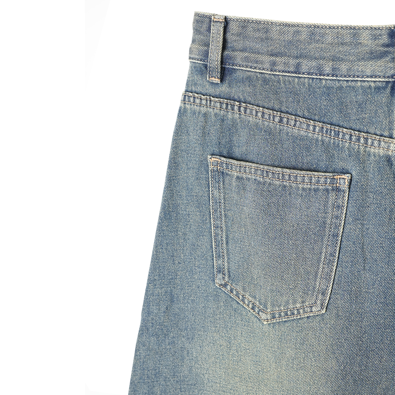Denim Long Skirt for Women Retro Star Street Style with Pockets Plus Size Frayed Design Customizable &amp; Wholesale