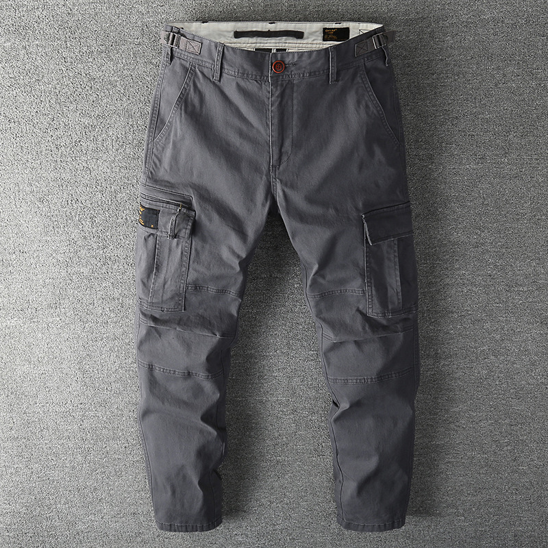 Wholesale Men's Baggy Cargo Pants Designs Mens Cargo Pants Big Pocket Cotton Pants Men