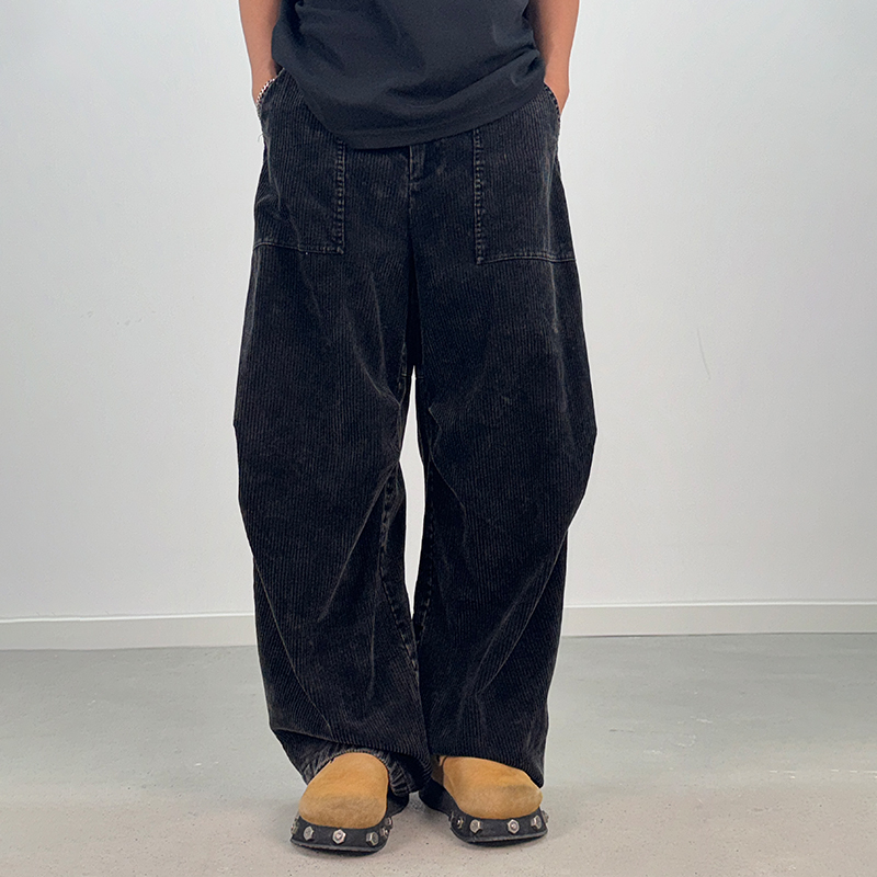 Men'S Stylish Custom Pants Cargo Baggy Cotton Corduroy Pants Men Casual Pants
