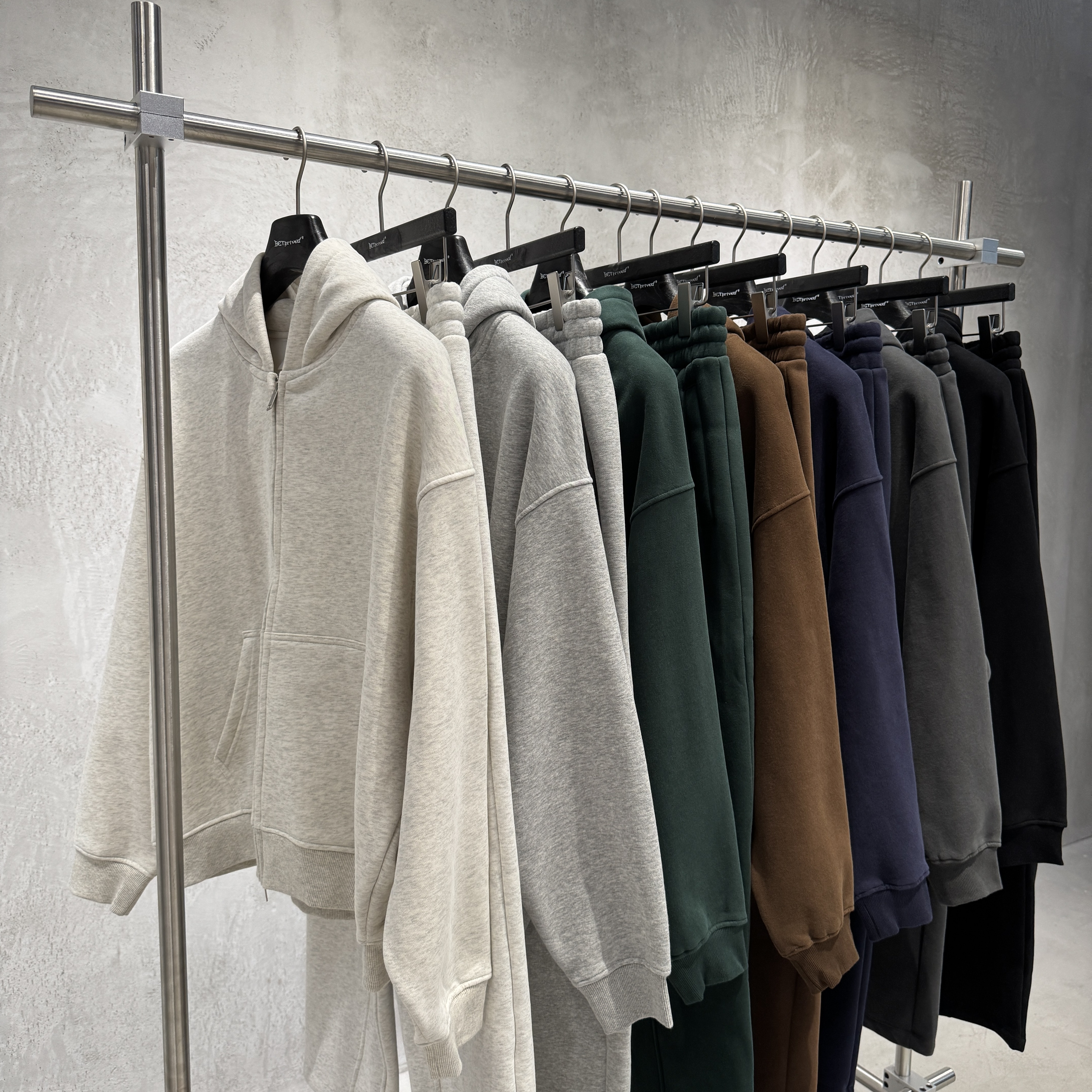 Unisex Oversized Boxy Fit Stand Collar Blank Short Fleece-lined High Quality Zipper Double-headed Hoodie Autumn ODM Casual
