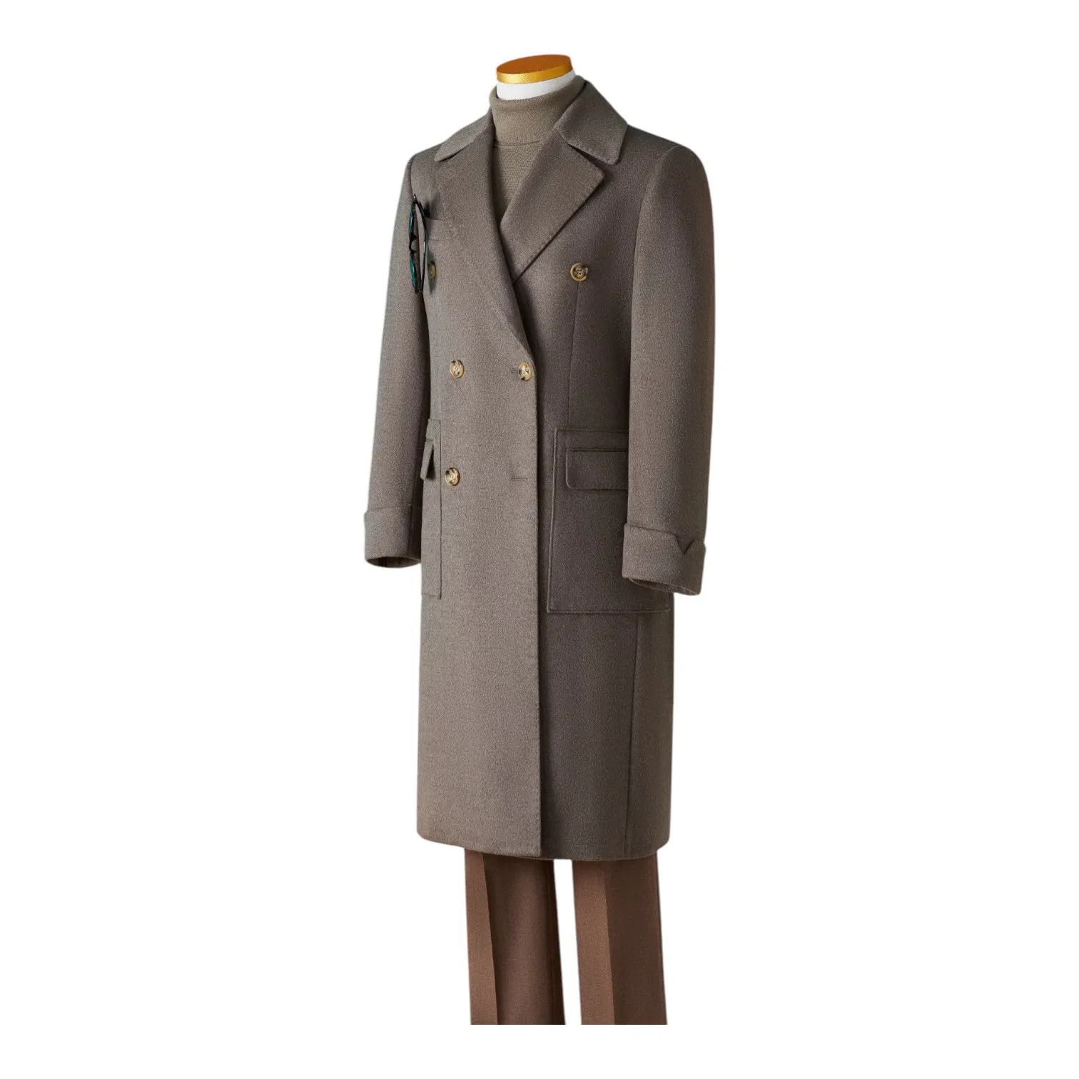 Soft Touch Navy Blue Tailored Custom Fit for Business and Casual Wear Handmade Overcoat