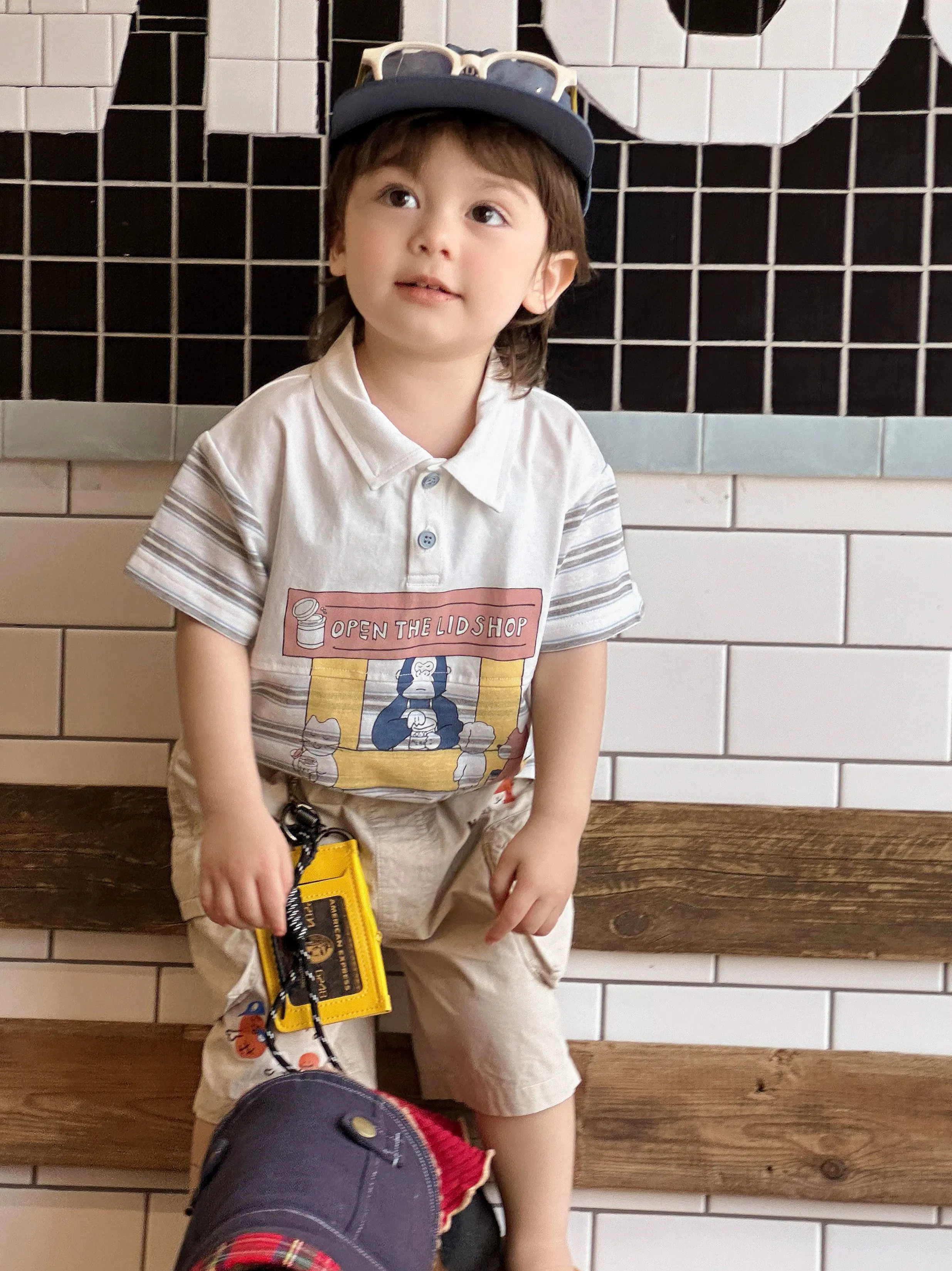 Kids Summer Polo Set Front View