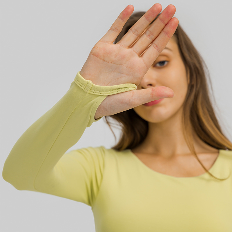 Xsunwing Custom Women Private Label Long Sleeve Crop Top Sports Wear Gym Wear Yoga Wear Sportswear Women Apparel Wdq2032