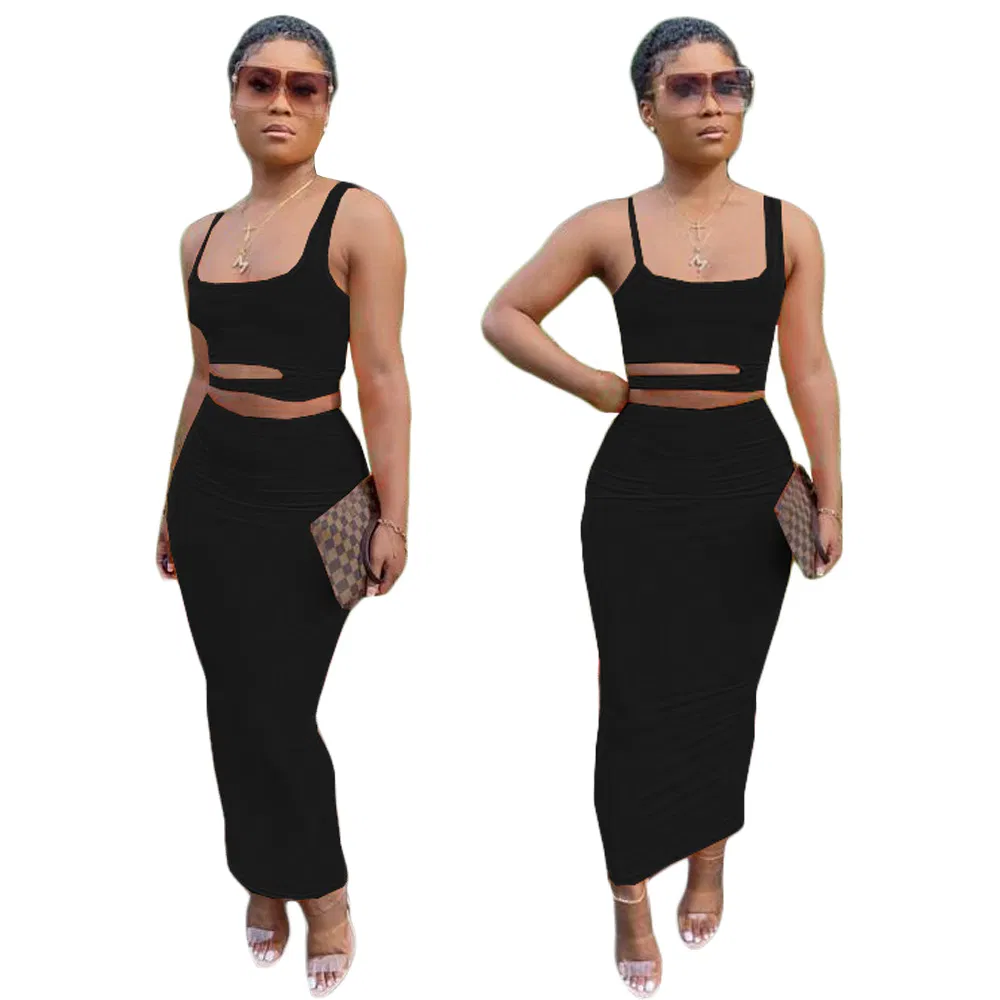 Sexy Casual Beach Dresses 2021 Women Plus Size Two Piece Set Clothing